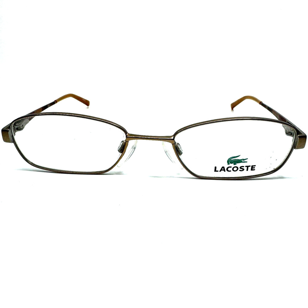 LACOSTE LA12209 VO Silver Gold Orange Yellow Eyeglasses 47-19-130 H9803